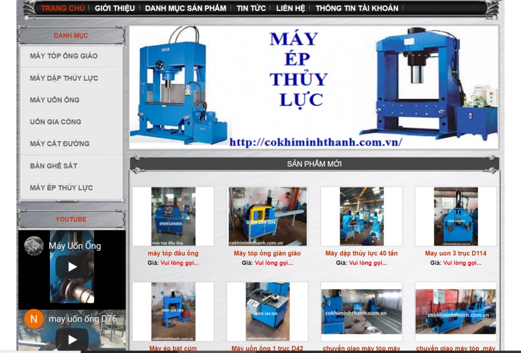 G/c máy ép thủy lực,uốn thép hình nhỏ